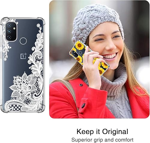 Miniatura 6 de Oneplus Nord N100 - Funda protectora para Oneplus Nord N100, absorción de golpes, antiarañazos, de poliuretano termoplástico suave, para Oneplus