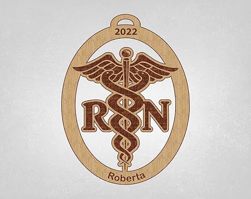 RN, Registered Nurse, RN Gift, RN Christmas Ornament, RN Personalized Ornament