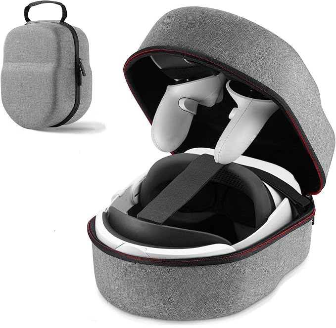New World Storage Bag Case for Meta Quest 3 / Quest 3S Travel Bag,Hard Carrying Case Carrying Bag Compatible with Oculus/Meta Quest 3 / 3S /2 Compatible with Original Headstrap