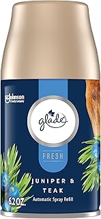 Glade Automatic Spray Refill, Air Freshener for Home and Bathroom, Juniper & Teak, Fresh Collection, 6.2 Oz