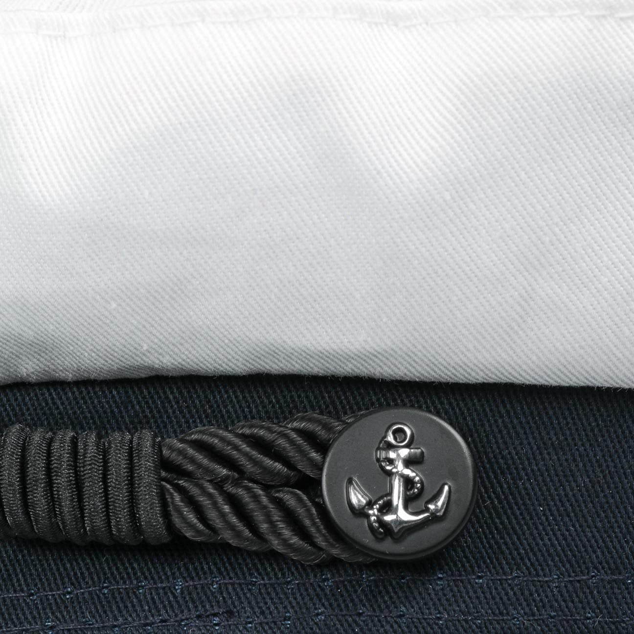 HAMMABURG White Starline Berretto Marinaio elbsegler in Cotone Unisex Tutto l Anno