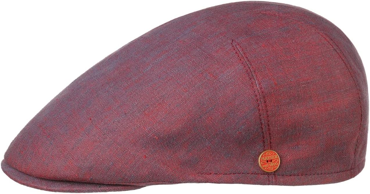 Mayser Sidney Linen Flat Cap Men - Made in The EU