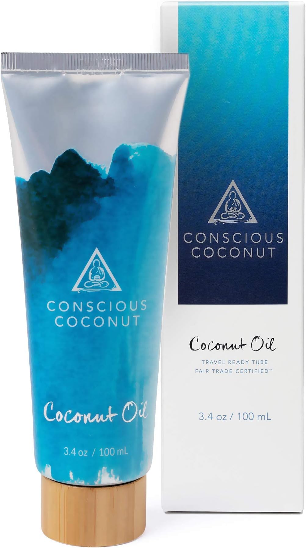 Travel-Ready Coconut Oil Tube (3.4 oz) – Organic, Fair Trade, Raw & Centrifuged | TSA-Approved Multipurpose Skin Care