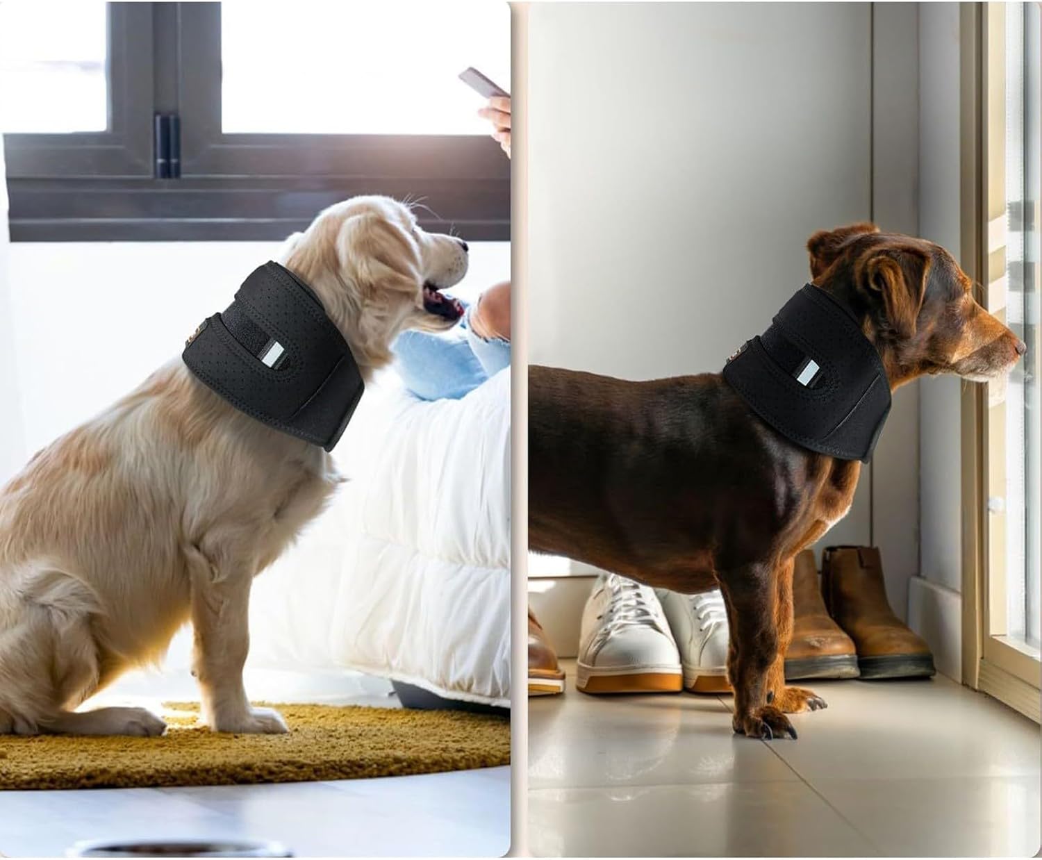 Pet Recovery Collar Brace- E-Collar Alternative for Post-Op Orthopedic Care, Adjustable Cervical Support with Ventilation, Spinal Stabilization for Injury Healing, Dog Cervical Brace Neck Wrap(l)