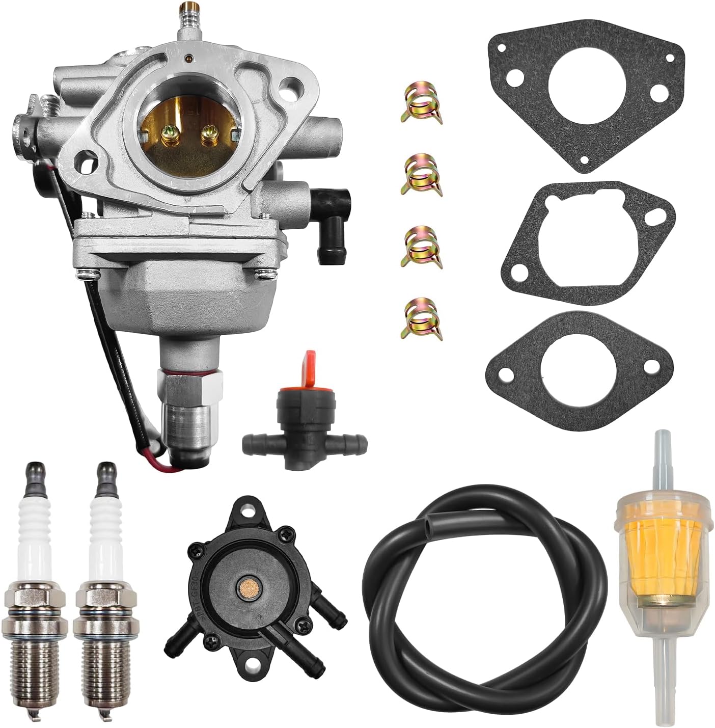 32-853-08 Carburetor Tune Up Kit For Kohler Motor Courage SV710 SV715 SV720 SV725 SV730 SV735 SV740 SV810 SV820 SV830 SV840 22HP-27HP Engine Lawn Mover with Fuel Pump Replace for 32-853-06 32-853-04
