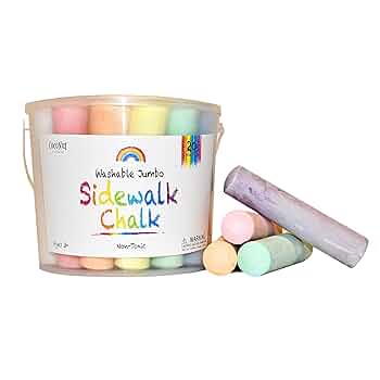 Scola Jumbo Sidewalk Chalk, Playground Children 20 20 Pieces