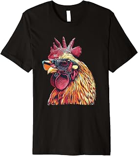 Brahma Chicken With Sunglasses Premium T-Shirt