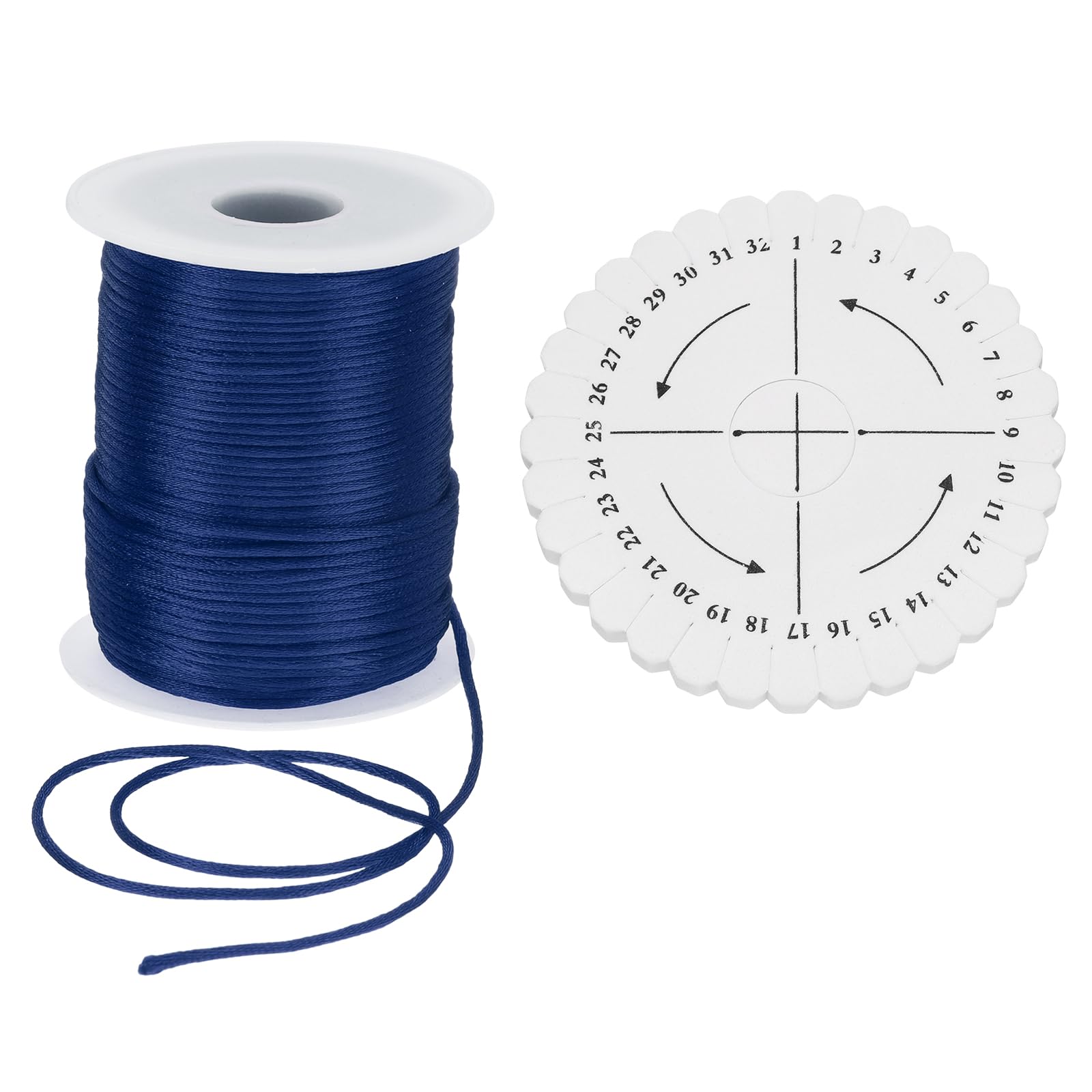uxcell 109 Yards 2mm Satin String Cord