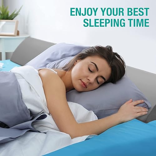 Vista 5 de Vekkia Almohada de cuña para cama King para espacio de cabecera, relleno de espacio de 0 a 6 pulgadas con bolsillos laterales y funda lavable