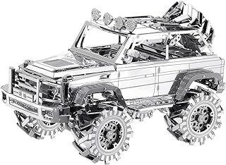 Comprar Piececool Puzzle 3D Maqueta Metal, Todoterreno Puzzles 3D Maquetas para Montar, Maquetas para Construir Adultos y Adolescentes, Plateado