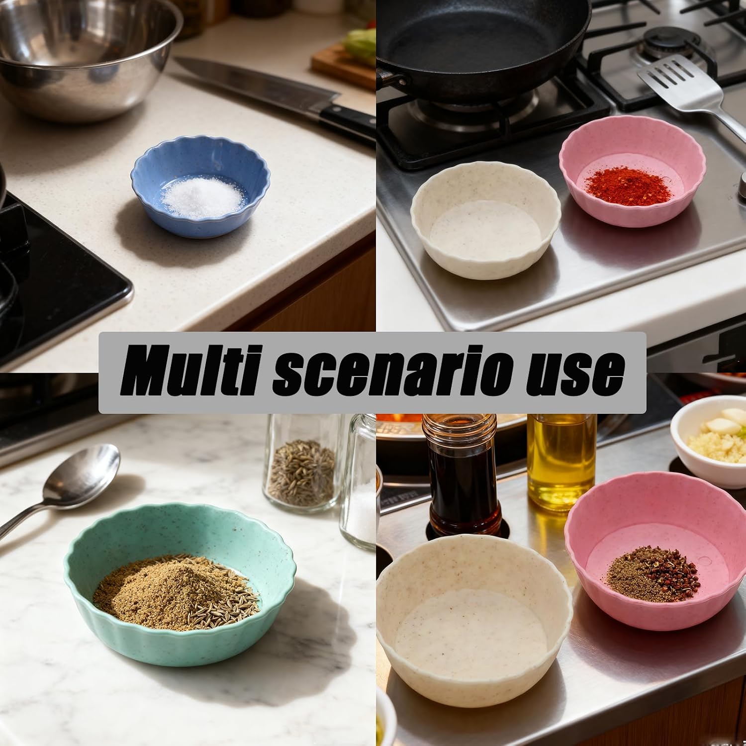 8 PCS Small Dipping Sauce Dish, Seasoning Dish, (Round)