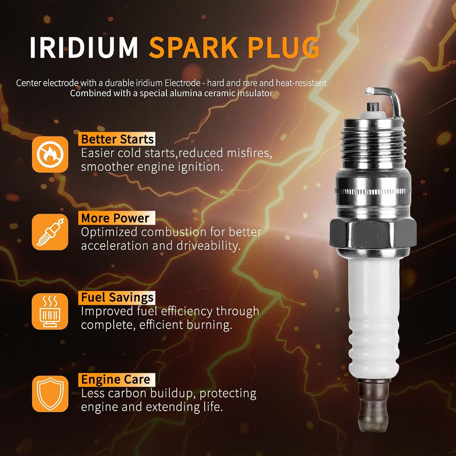 Ignition Distributor w/Cap and Rotor, Iridium Spark Plugs & Wire 84-2890
