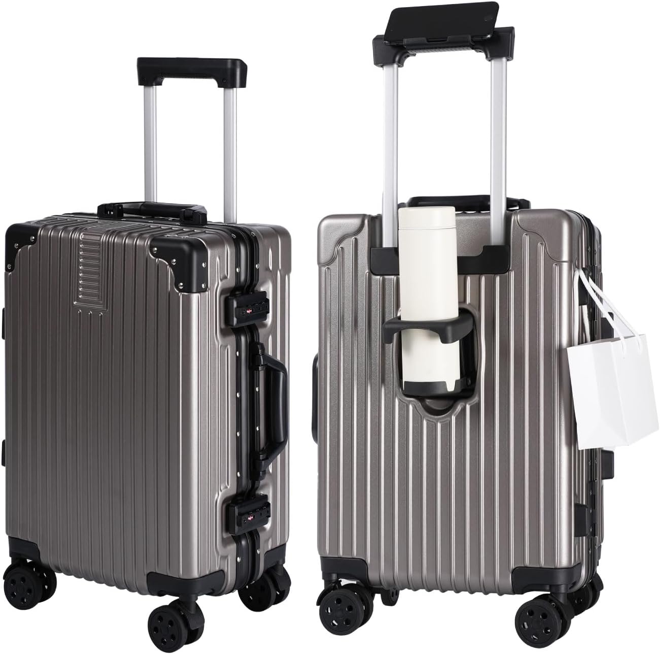 しの様 hidemasa] スーツケース キャリーケース Lサイズ 84L アルミ