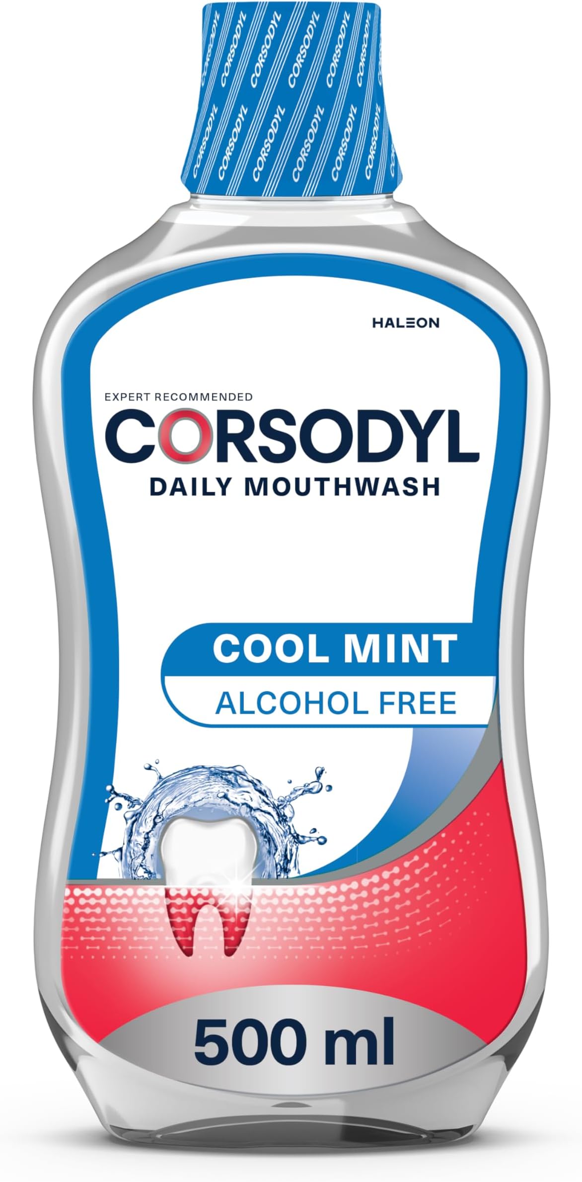 Mouthwash Daily Gum Care, Fluoride Mouthwash, Alcohol Free, Cool Mint, 500ml