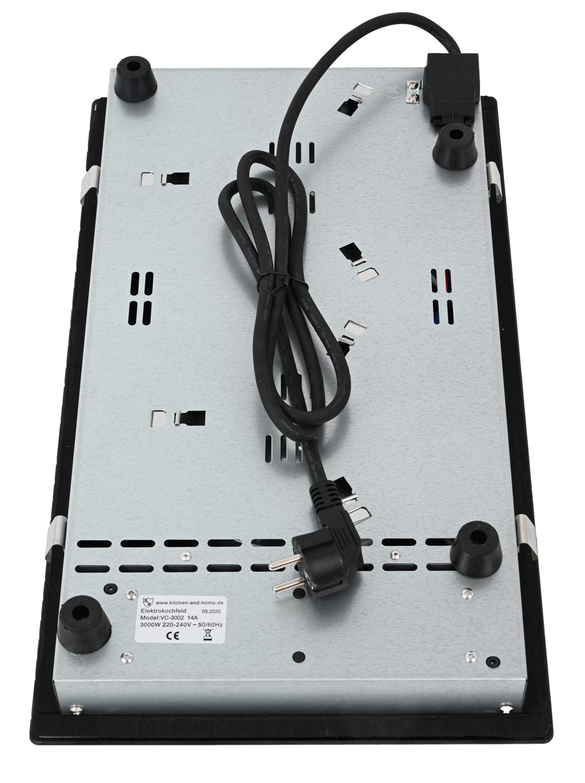 K&H Domino Glaskeramikkochfeld VC-3002 2 Zonen 30cm 3000 Watt 9 Leistungsstufen