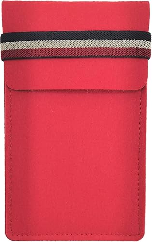 Funda de fieltro para teléfono  Funda protectora de fieltro suave, bolsa de bolsillo para tarjetas de teléfono celular, bolígrafos de efectivo,