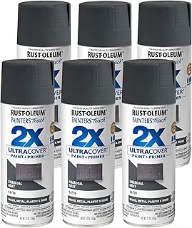 Rust-Oleum 350373-6PK Painter's Touch 2X Ultra Cover Spray Paint, 12 oz,...