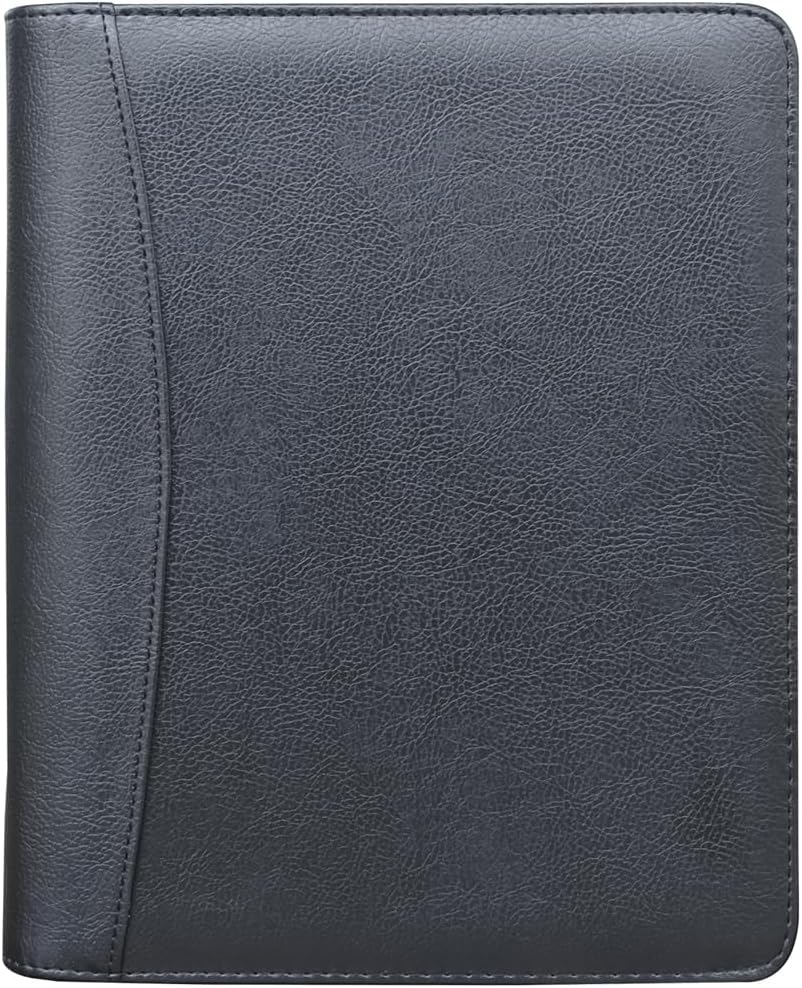 Fan&Ran 2026-2027 Zippered Planner, 6-Ring Portfolio Binder with Weekly Inserts, A5 Size, Black