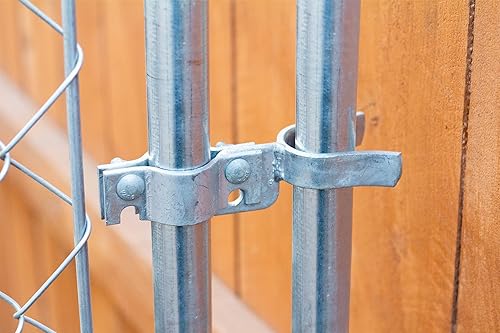 Miniatura 2 de Pestillo de horquilla de puerta, marco de puerta de 1-38 pulgadas x poste de puerta de 1-78 pulgadas, piezas de valla de eslabones de cadena,