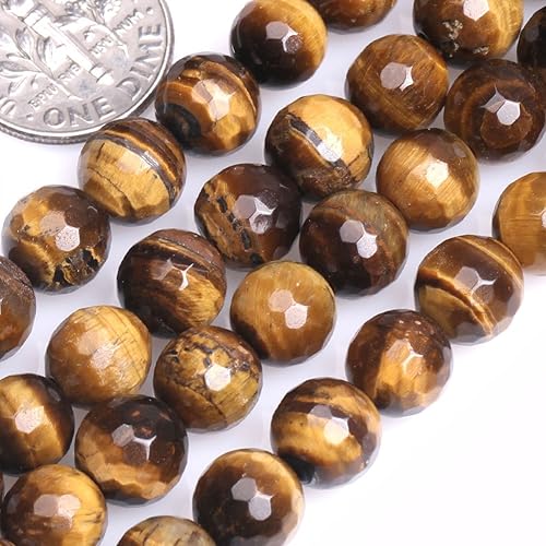 Miniatura 7 de GEM-Inside - Cuentas sueltas de ónice con banda negra de 0.315in, piedra de energía de cristal facetado redonda natural para hacer joyas de 15