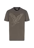 Mens Large Embroidered Eagle Regular Fit Cotton Jersey