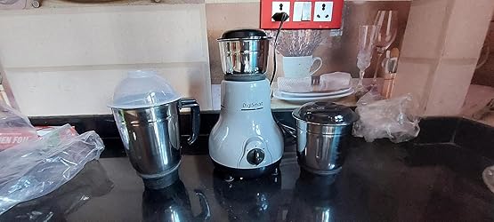 Buy DigiSmart Kitchen Mate Powerful 600 Watt Mixer Grinder (Gray and ...