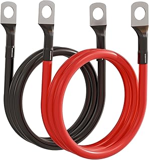 ENERHAWK Battery Inverter Cable Premium Heavy Duty HR-FR Full Gauge Copper 50 & 35 SQ.MM Option, for Battery, Inverter, So Price In India
