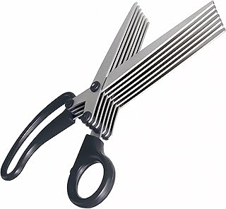 Sun-Star Stationery Sun-Star 7-Blade Shredder Scissors - 200 mm - Black