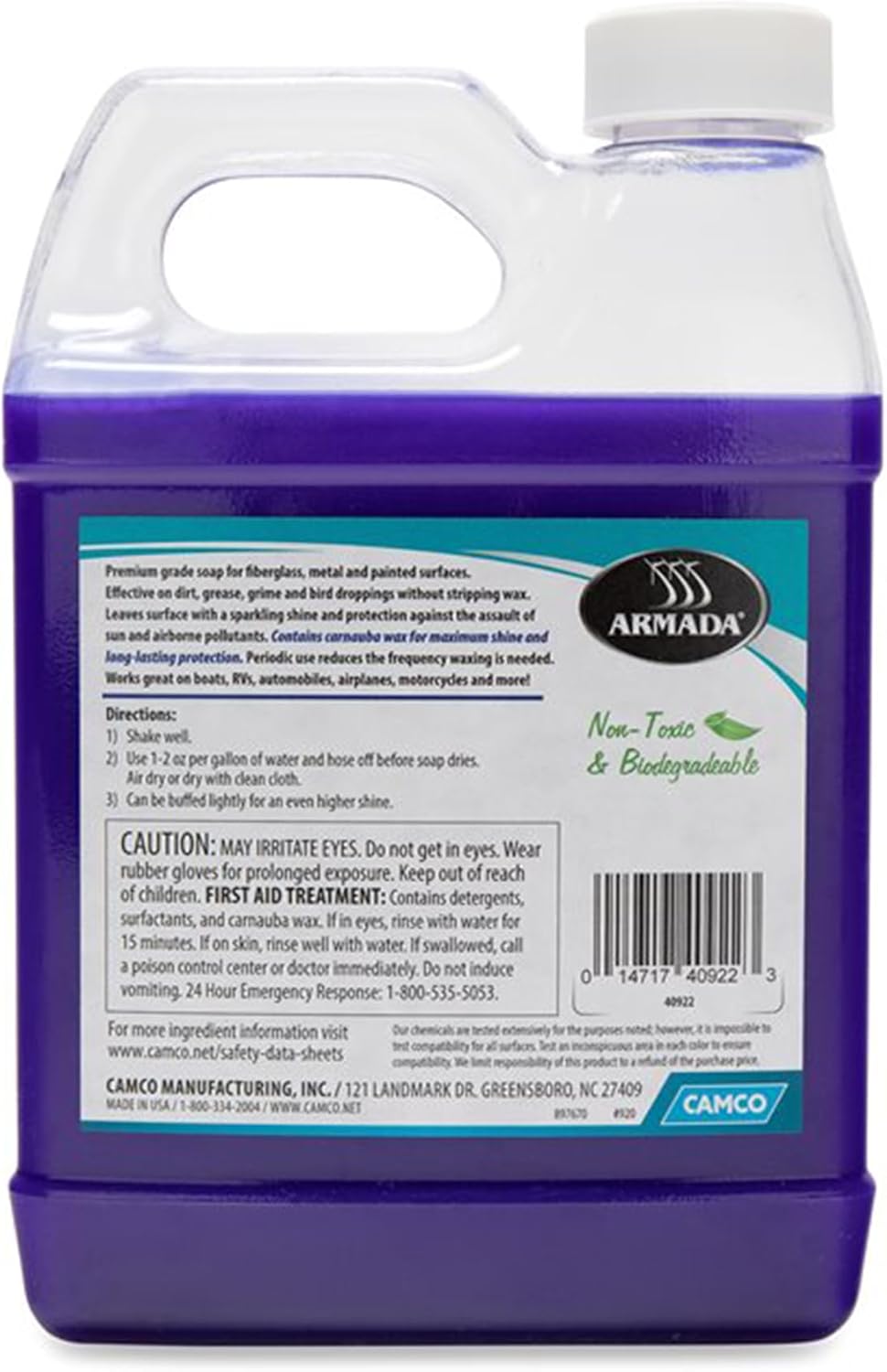 Camco 40922 Armada Carnauba Wash & Wax - 32 oz