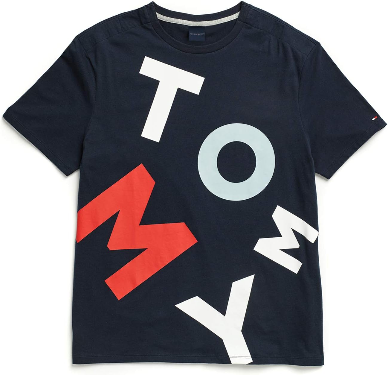 Tommy Hilfiger Men's Adaptive T-shirt With Magnetic Buttons on Shoulders