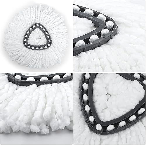 Miniatura 87 de Cabezal de repuesto para fregona O Ceda Spinning EasyWring Rinse Clean Mop Recambio, repuesto de cabezal de fregona para 2 depósitos de fregona