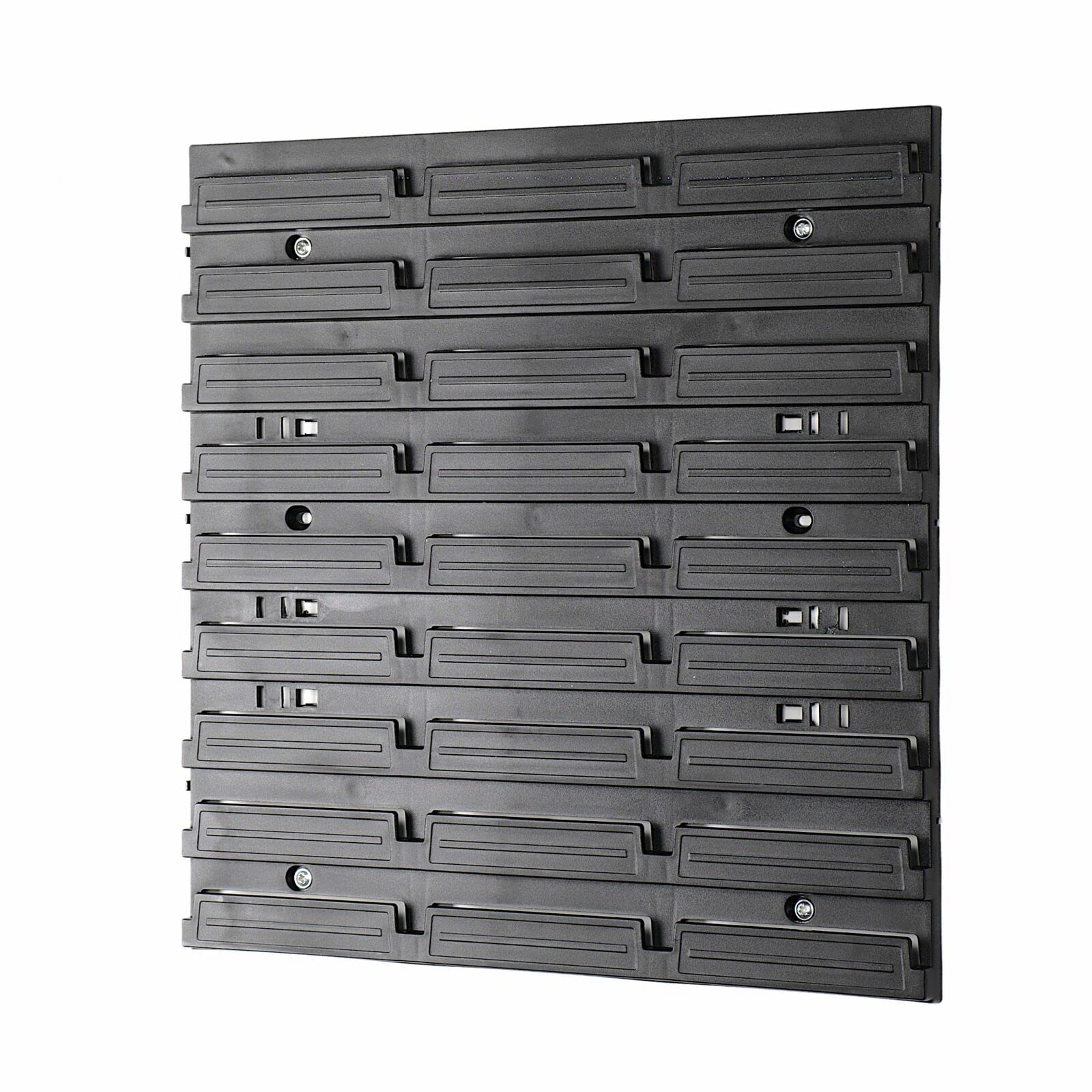 Valle Verde 21-tlg. Werkzeugwand Set, Werkstattwand, Wandregal, Lochwand - 20 Stapelboxen - Für Werkstatt, Garage - Kunststoff - 386 x 390 mm
