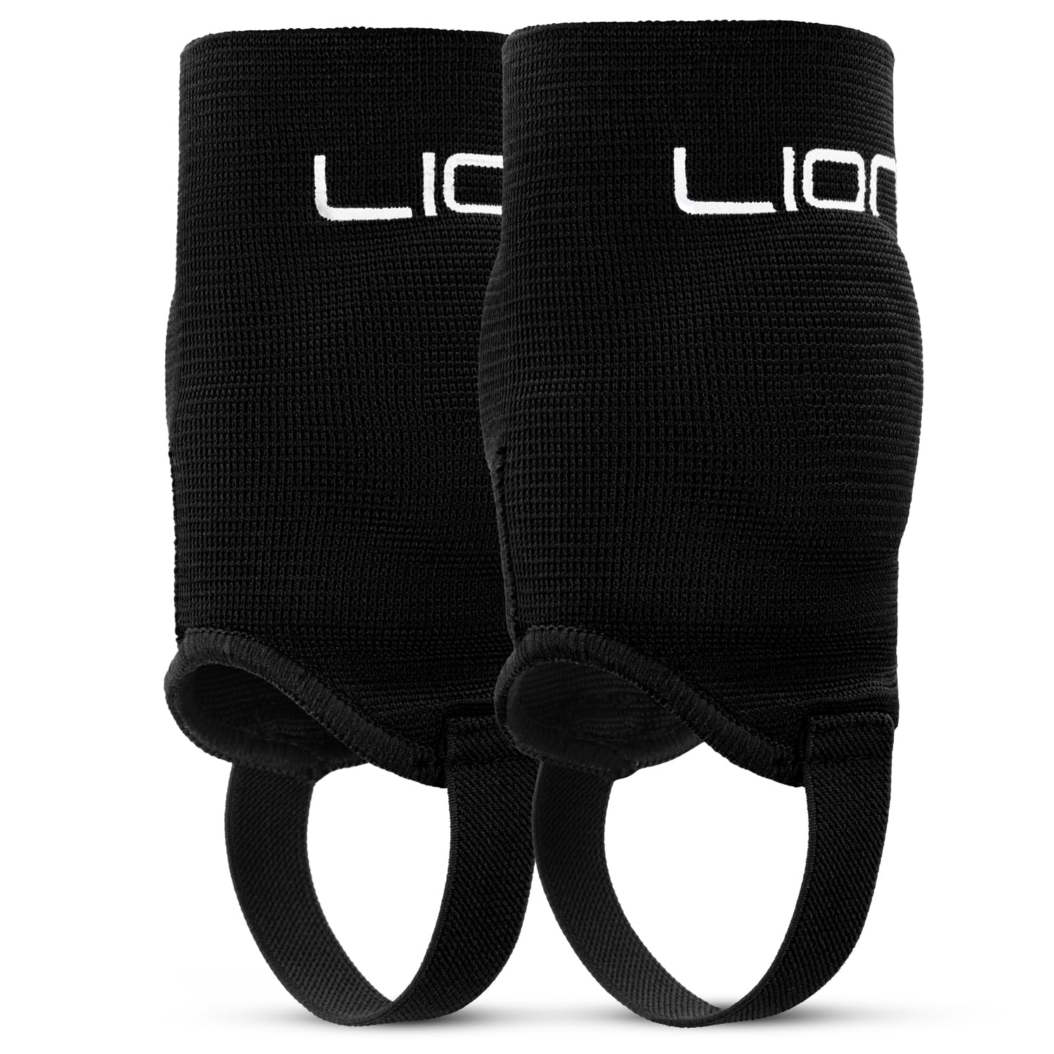 LION SPORTSWEAR Ankle Protectors for Football – Dual-Sided Protection, Perfect Pair with Shin Pads - Available in Kids & Adult Sizes - Large