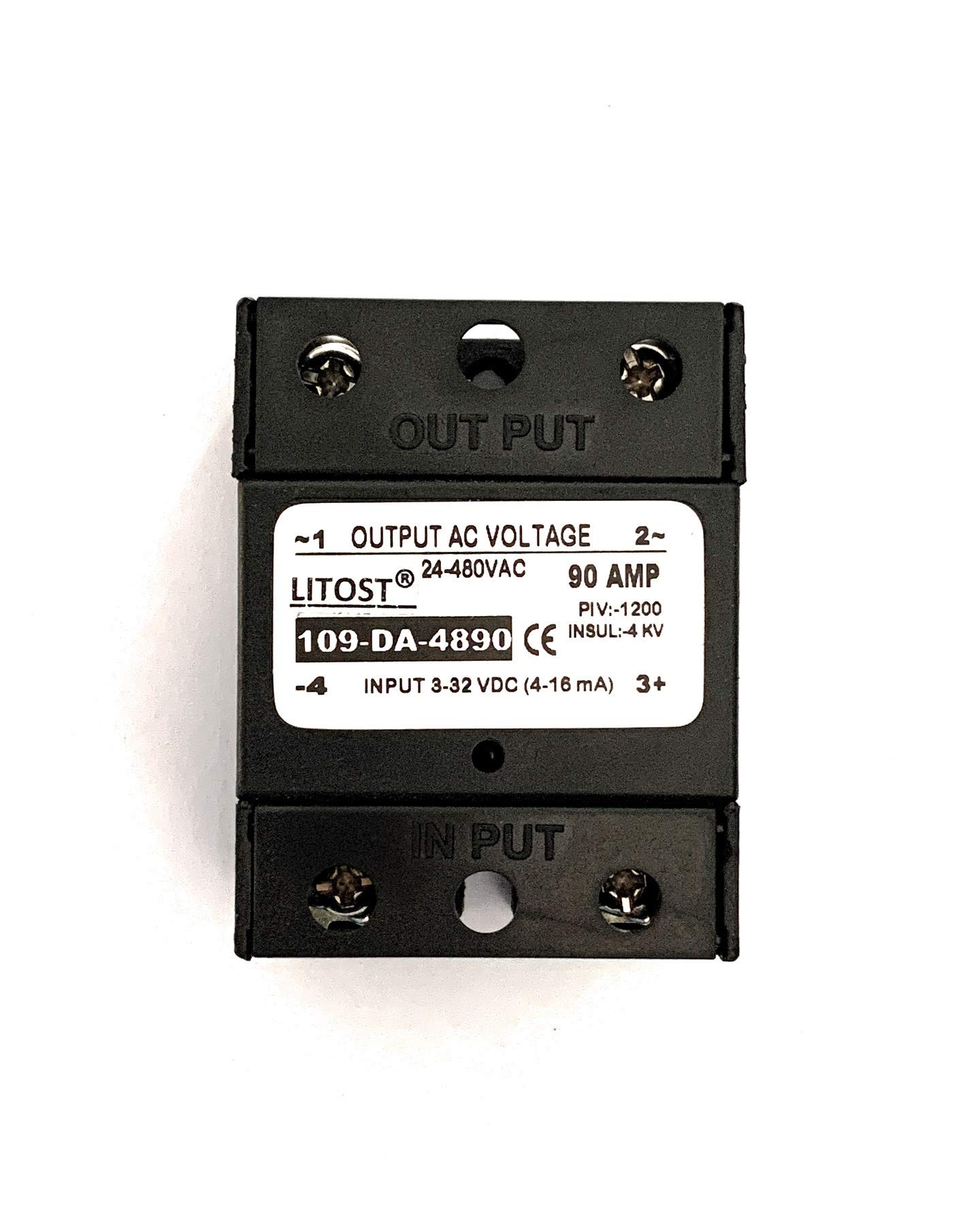 Litost® Solid State Relay SSR DC Input 3-32VDC (4-16 mA) To AC 24-480 VAC Out Put - 90AMP DC To AC (B08CK27LSW) Amazon Price History, Amazon Price Tracker