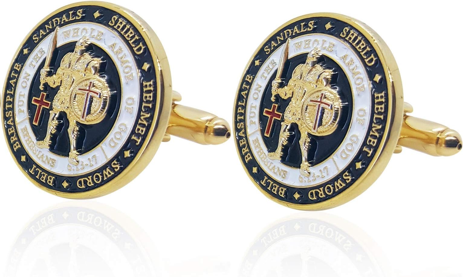 Armor of God Cufflinks, Boxed, Ephesians 6:10