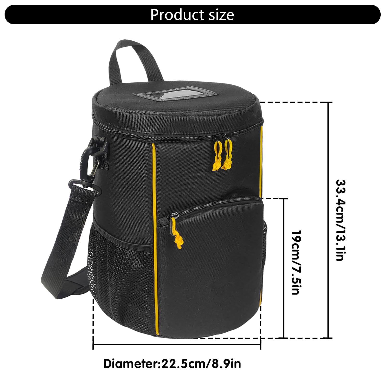 Amazon | テニスボール収納袋マルチポケット野球大容量キャリー