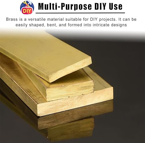 Miniatura 4 de ARCVOX Barra de latón DIY tira de transición, Carpeta decorativa de costura de latón, Barra de tira de puerta de transición para pisos, tira de