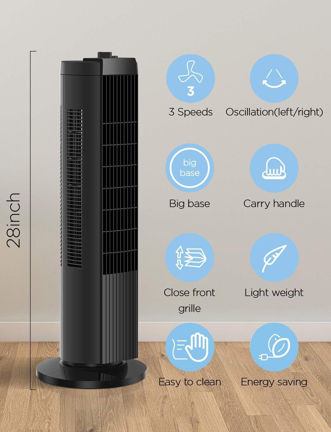 SOHLER Tower Fan Features