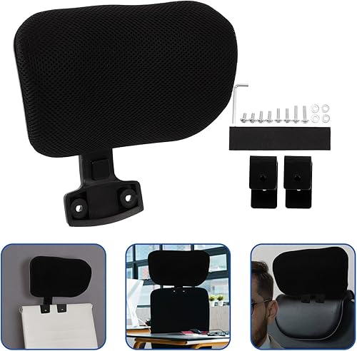 Miniatura 7 de Tofficu 1 juego de reposacabezas ajustable para computadora, cojín para silla de cuello, almohada para silla de trabajo, silla de computadora,