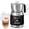 Maestri House Milk Frother, Variable Temp and Froth Thickness DualFro 600 Milk Frother Steamer, 21OZ Smart Touch Control Milk Warmer, Dishwasher Safe, Memory Function for Latte&Hot Chocolate (Black)