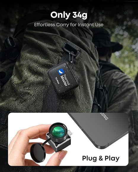 Thermal Master T2 Max Thermal Monocular for Android, Come with Handle | 512x384 X3 256x192 Ir Resolution, 50Hz, 15mm Manual Lens, 15x Digital Zoom, 25mK NETD, Wildlife Observation