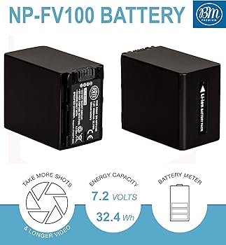 その他 SONY NP FV-100A Amazon.com : Sony NPFV100A Rechargeable Battery Pack (Black