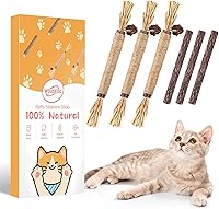 Vista 10 de Paquete de 27 juguetes masticables de hierba gatera para gatos, juguetes de cuerda de sisal de algodón, palitos de silvervine natural para gatos
