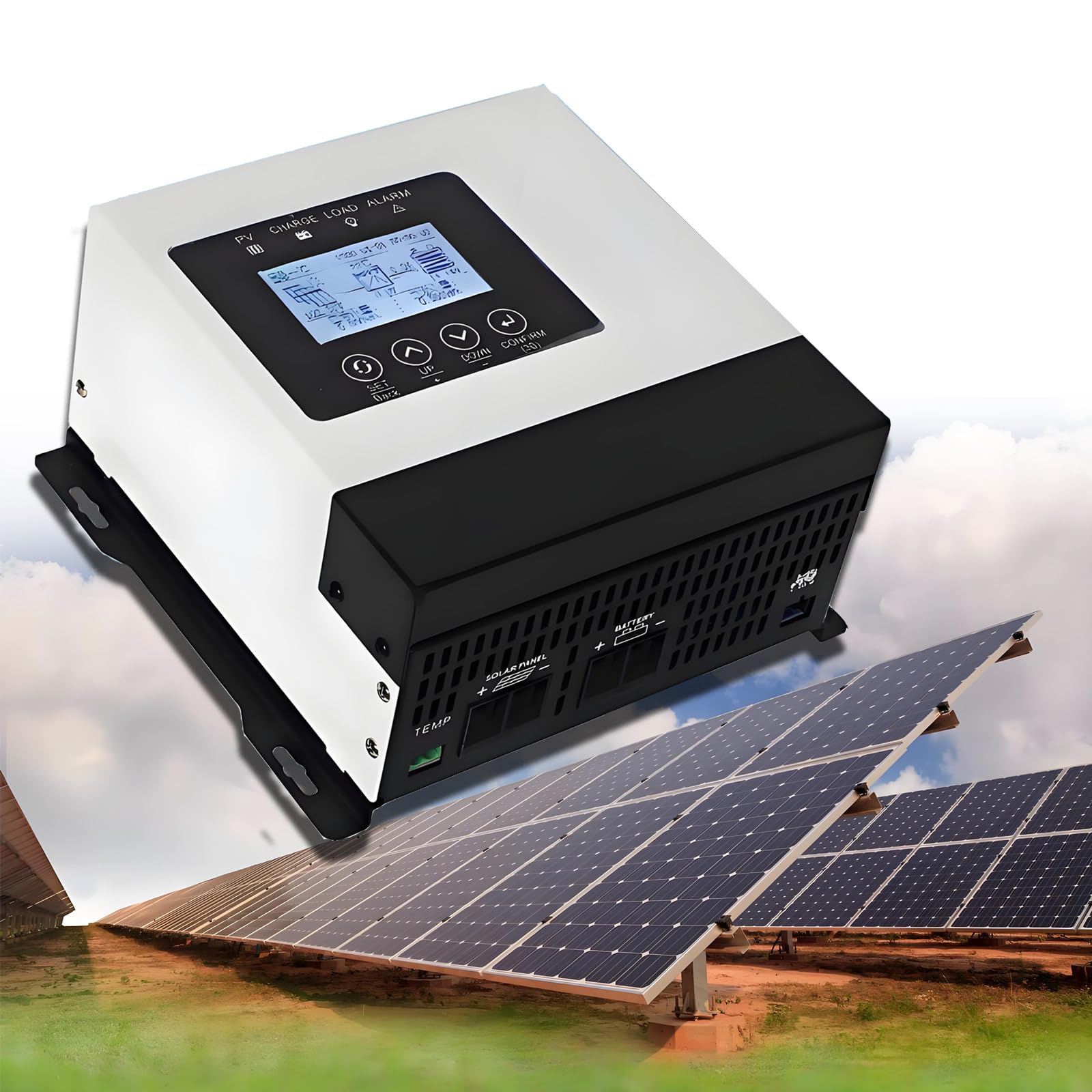 Contrôleur de Charge Solaire, Contrôleur Solaire MPPT, Régulateur Solaire MPPT, Contrôleur de Charge Intelligent, Technologie Innovante de Suivi du Point de Puissance Maximale,110V-30A