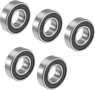ACROPIX 6002-2RS Deep Groove Ball Bearing Double Sealed Bearings Silver Tone - Pack of 5
