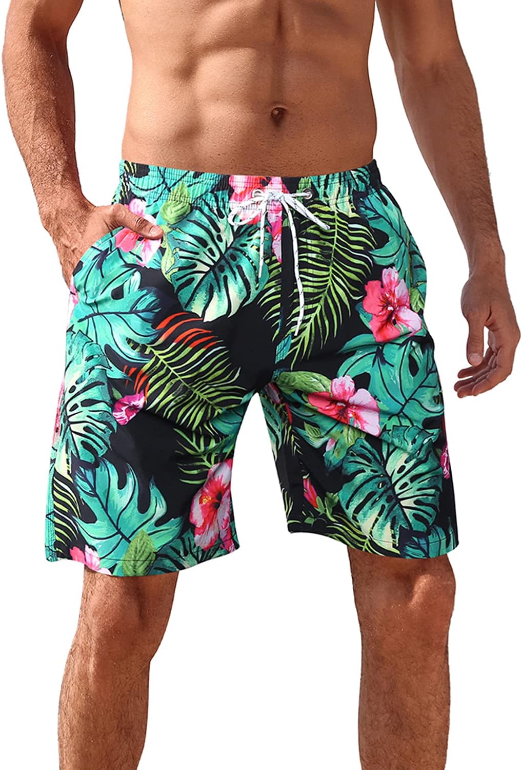 iCKERMens Swim Trunks Quick Dry Bathing Suits Summer Holiday Beach Board Shorts