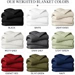 HomeSmart Weighted Blanket, King Size, 50lbs, 88x104, Black | Extra Heavy, Fits Standard and California King Beds