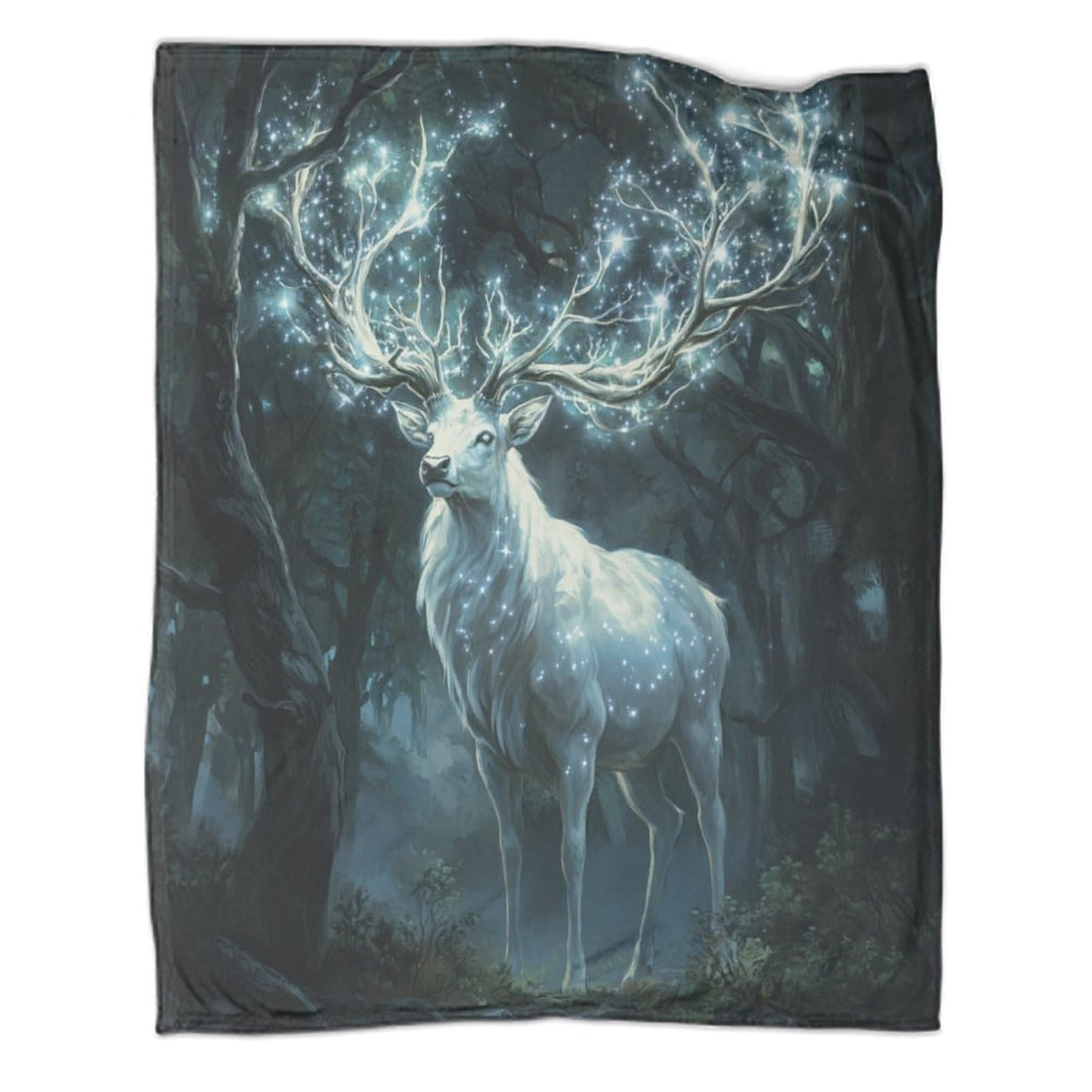 Couverture imprimée cerf blanc couvre-lit quatre saisons camping plein air forêt