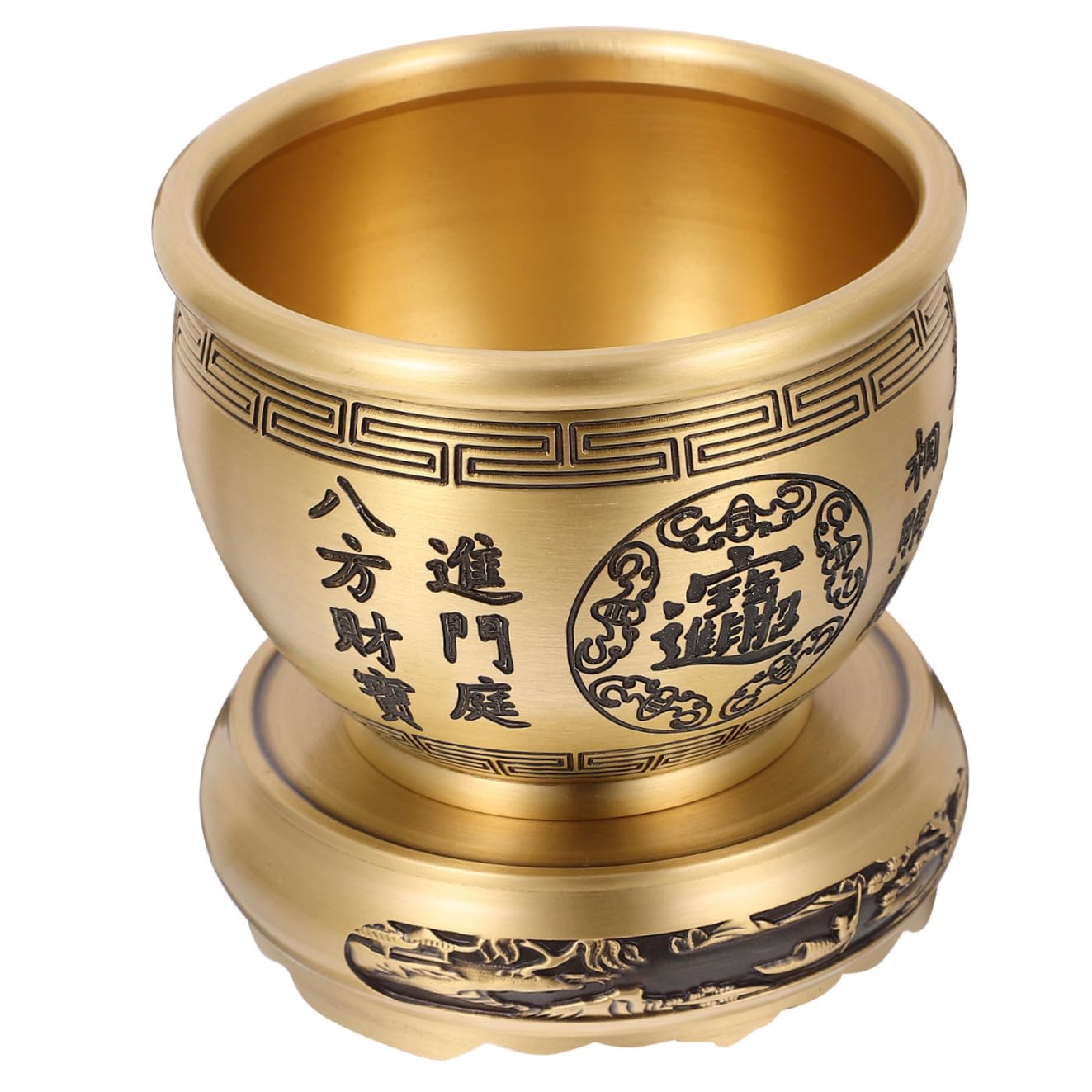 Bol en laiton Feng Shui qui attire la prospérité et la richesse au bureau