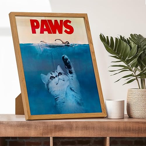 Vista 14 de Cat Wall Art & Decor - Cat Lover Gifts for Women Funny - Cute Kitty Poster 8x10 - Feline Decorations for Bedroom Bathroom - Kitty Kitten Home Decor